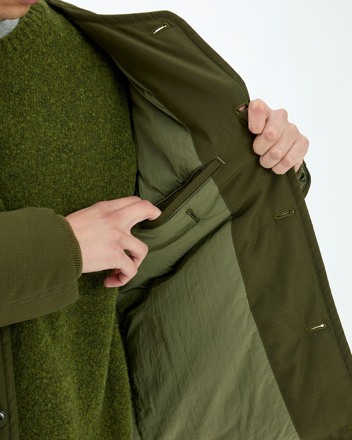 TROOPER PUFF LINER JACKET POLY WOOL RIPSTOP