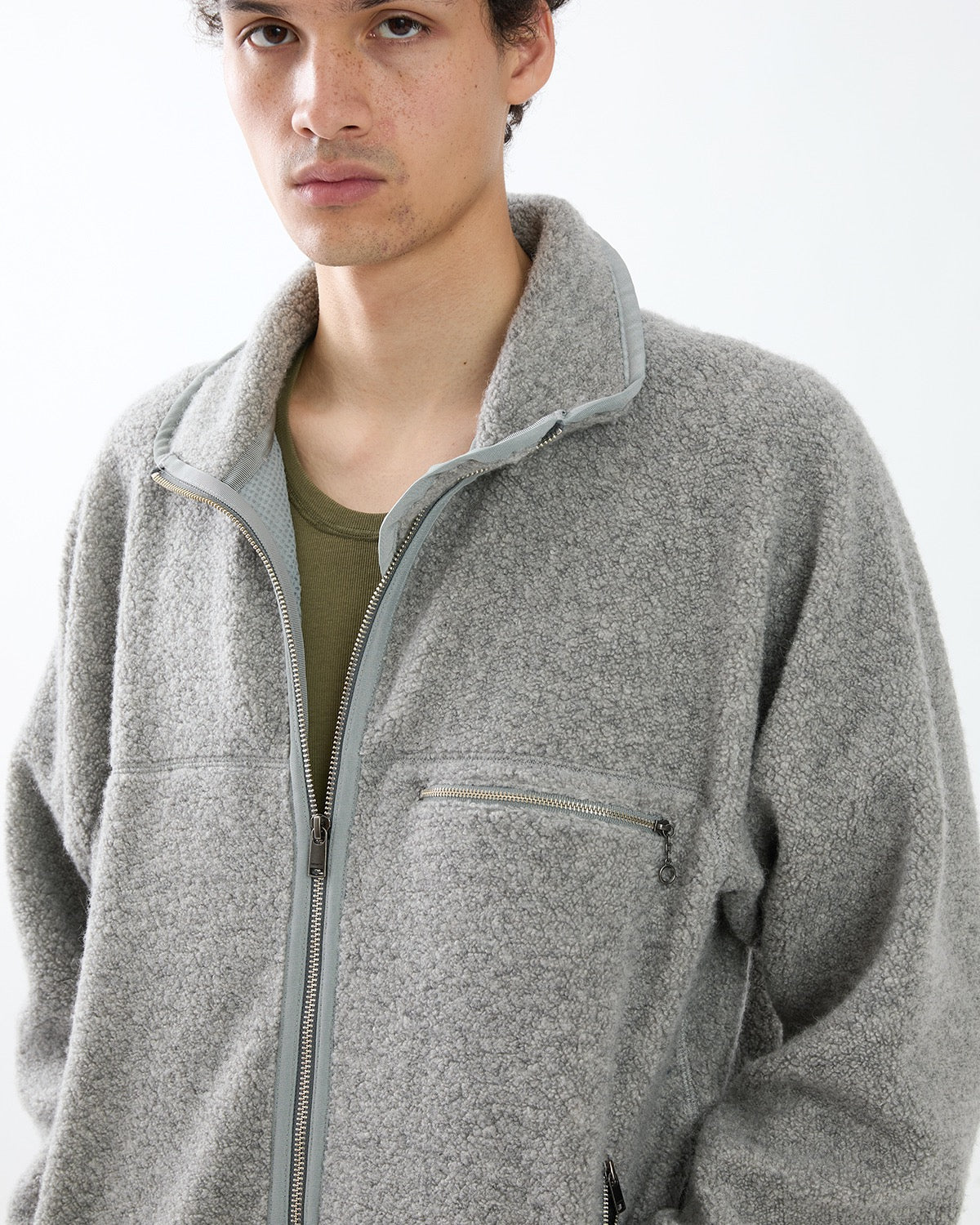 HIKER FULL ZIP BROUSON WOOL POLY NYLON PILE
