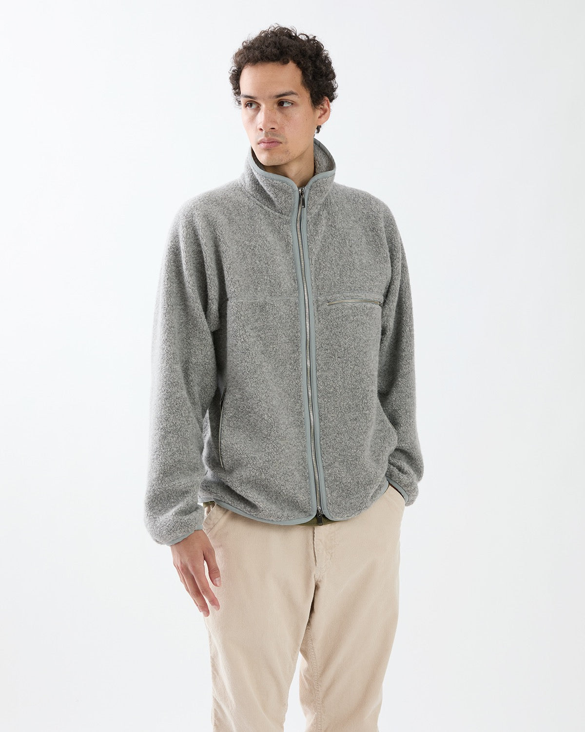 HIKER FULL ZIP BROUSON WOOL POLY NYLON PILE