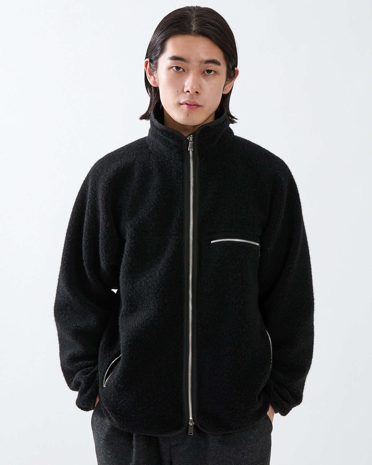 HIKER FULL ZIP BROUSON WOOL POLY NYLON PILE