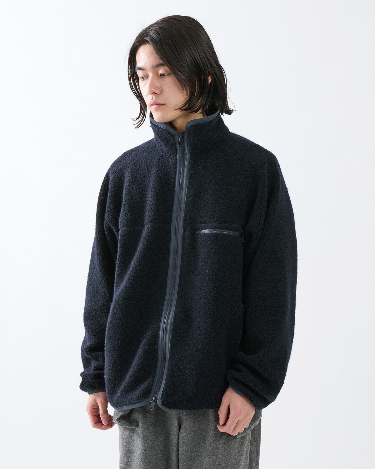 HIKER FULL ZIP BROUSON WOOL POLY NYLON PILE