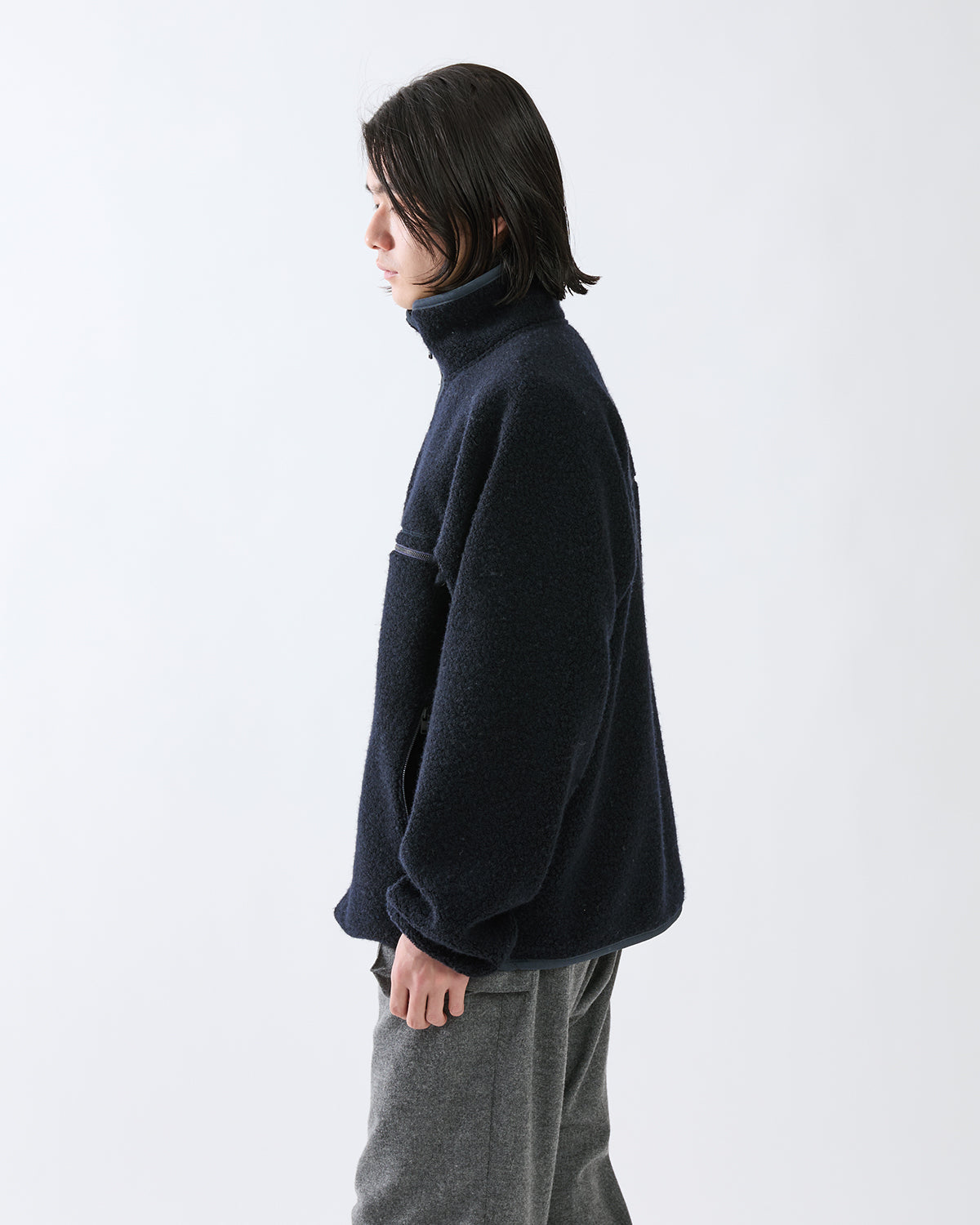 HIKER FULL ZIP BROUSON WOOL POLY NYLON PILE