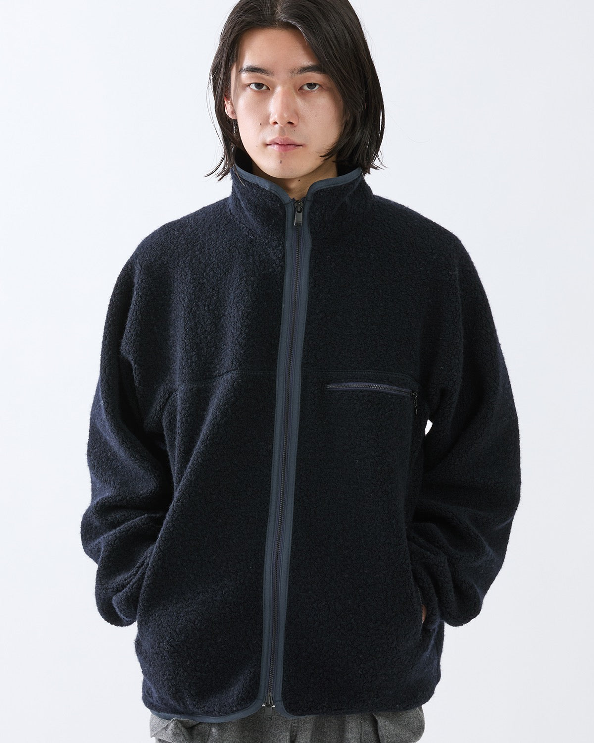 HIKER FULL ZIP BROUSON WOOL POLY NYLON PILE