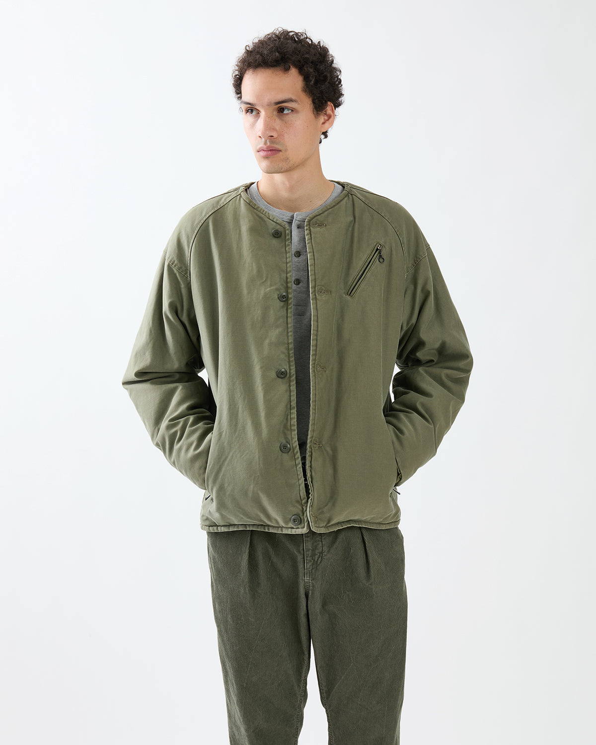 TROOPER PUFF LINER JACKET COTTON BACK SATIN VW