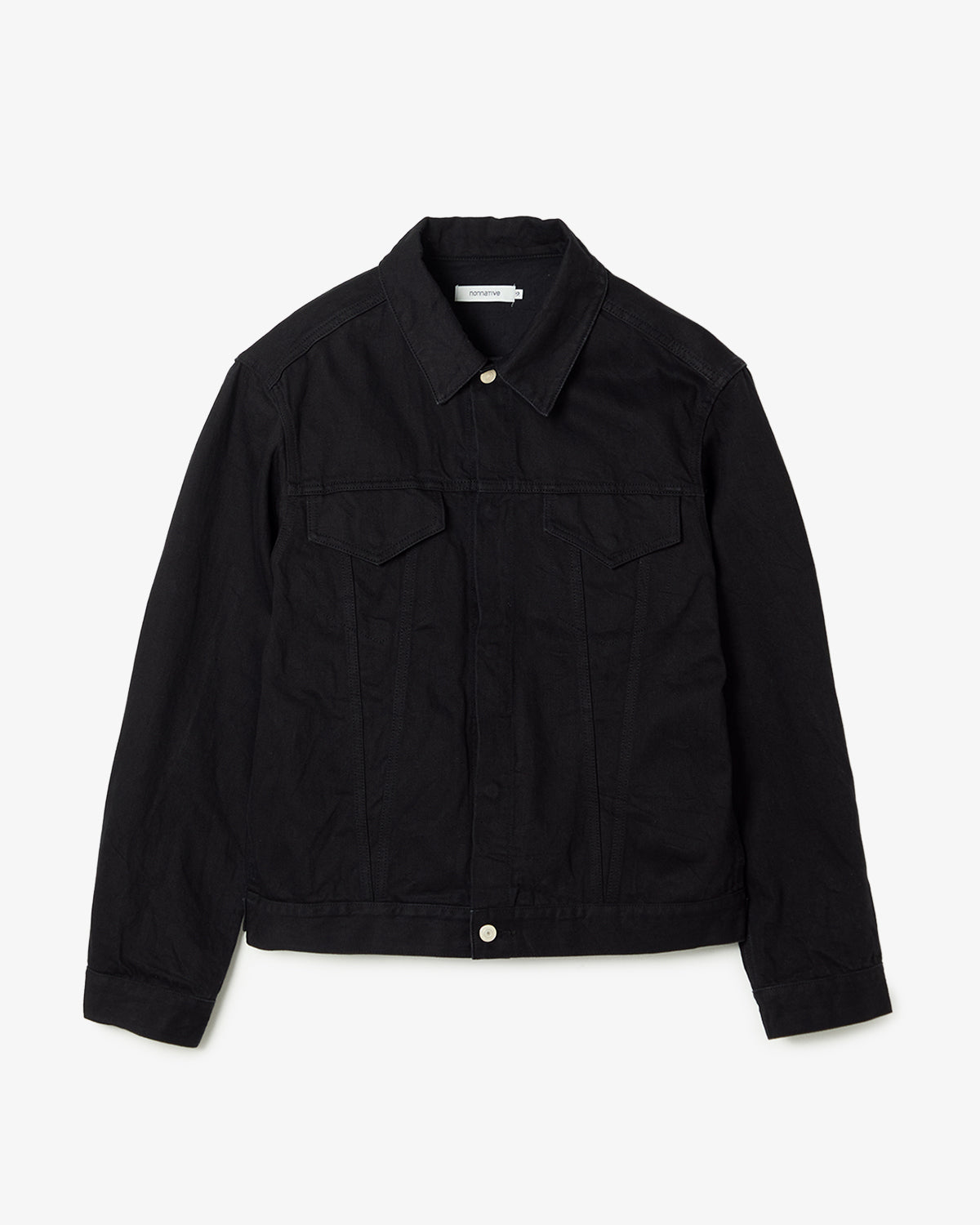 TRUCKER BLOUSON COTTON 13.5oz BLACK DENIM OW – COVERCHORD