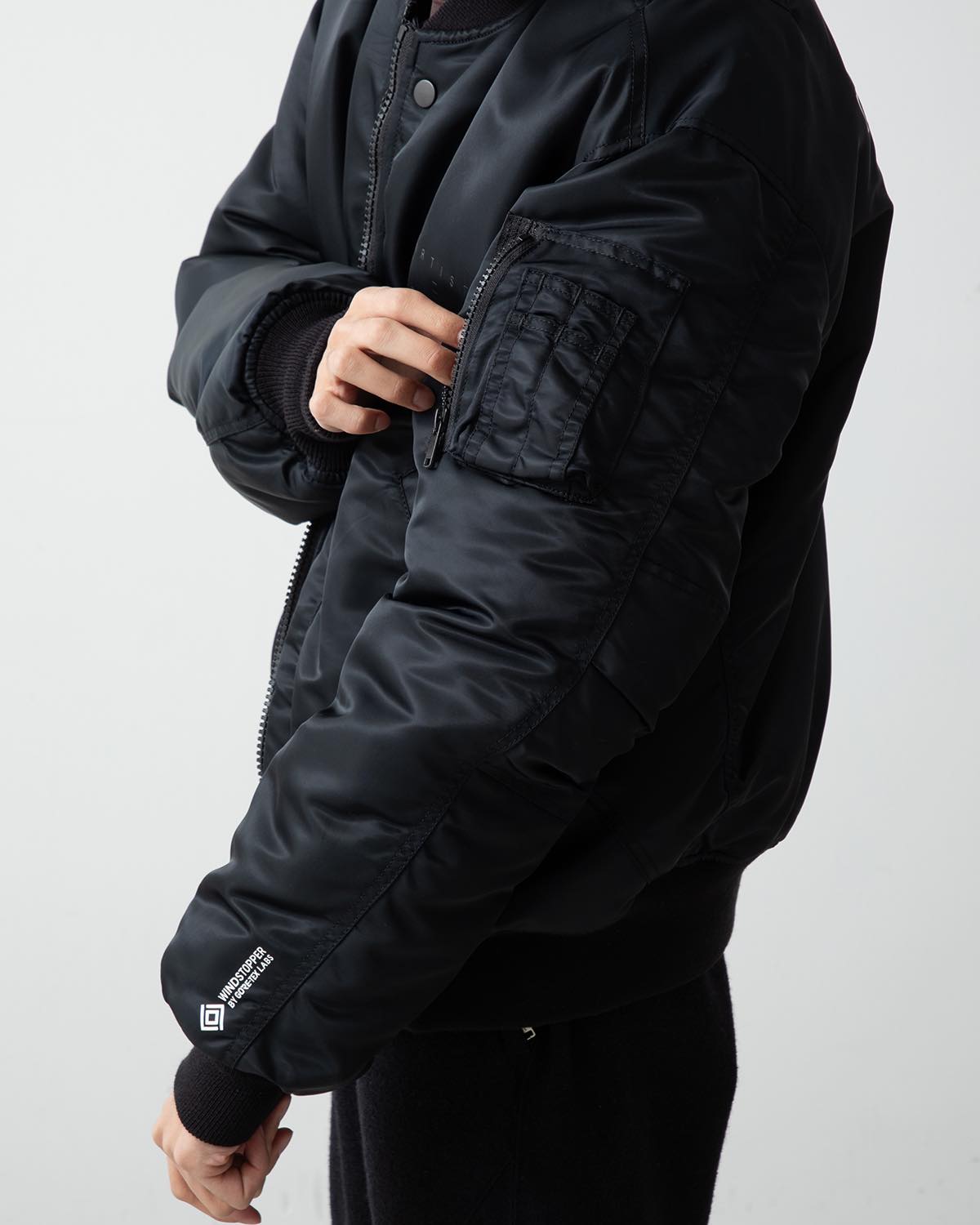 TROOPER PUFF BLOUSON NYLON TWILL WITH GORE-TEX WINDSTOPPER® “nativeMelody”