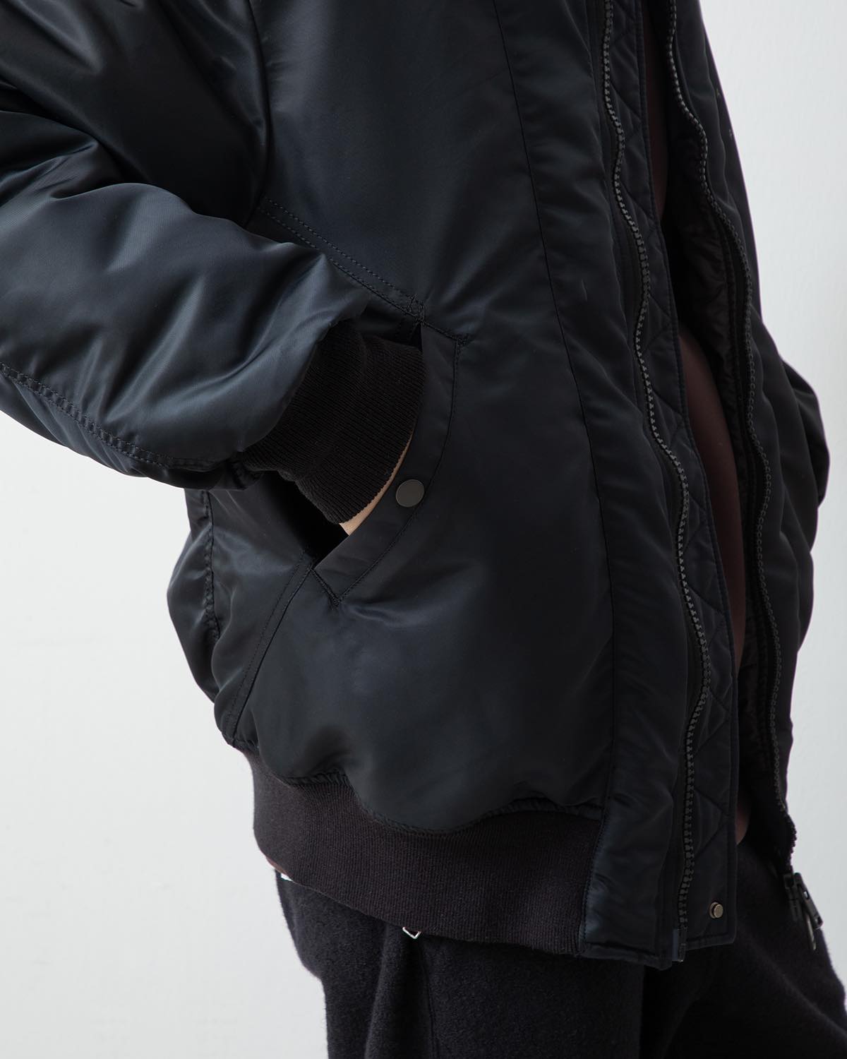 TROOPER PUFF BLOUSON NYLON TWILL WITH GORE-TEX WINDSTOPPER® “nativeMelody”