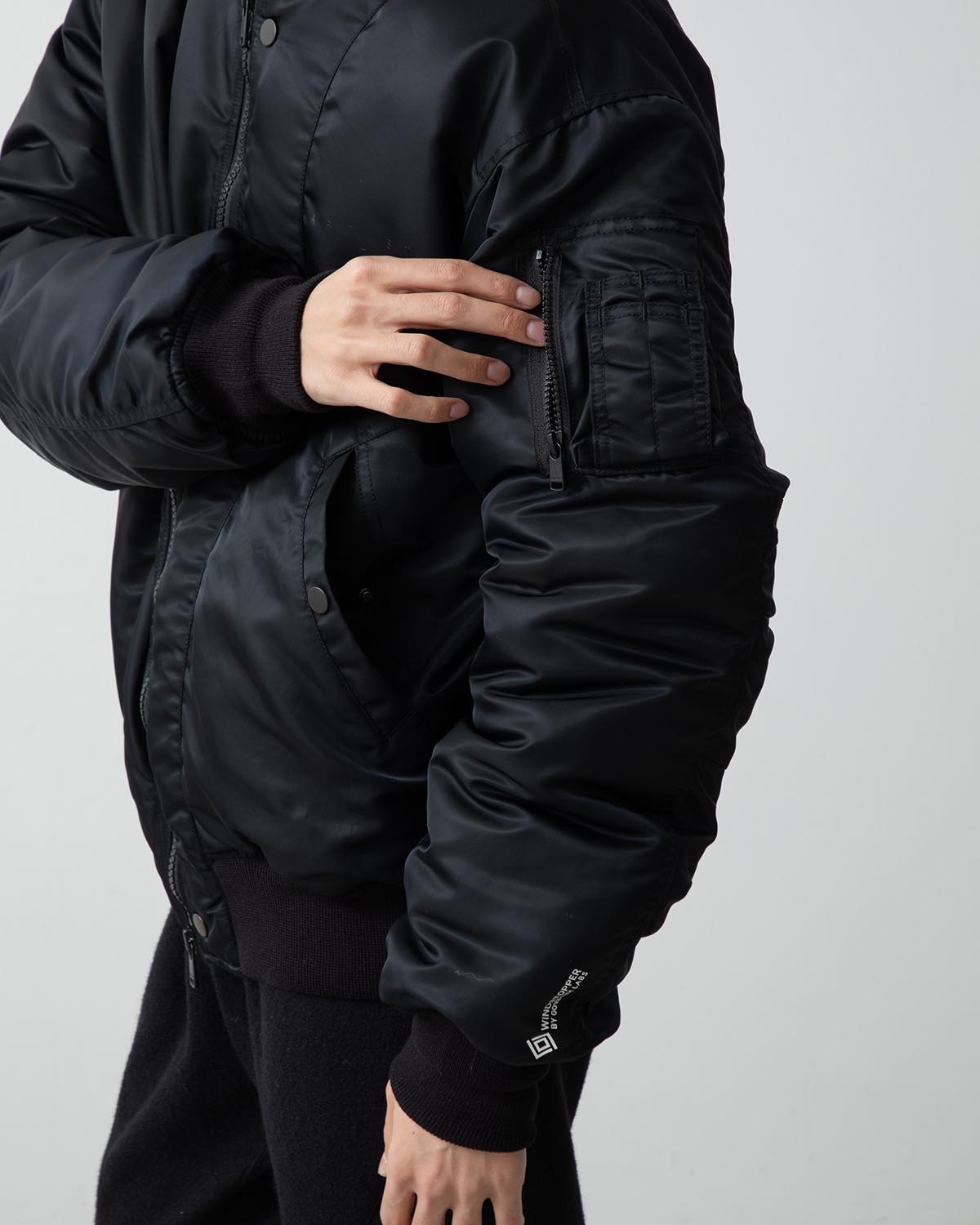 TROOPER PUFF BLOUSON NYLON TWILL WITH GORE-TEX WINDSTOPPER® “EVERYBODY TALKS…”