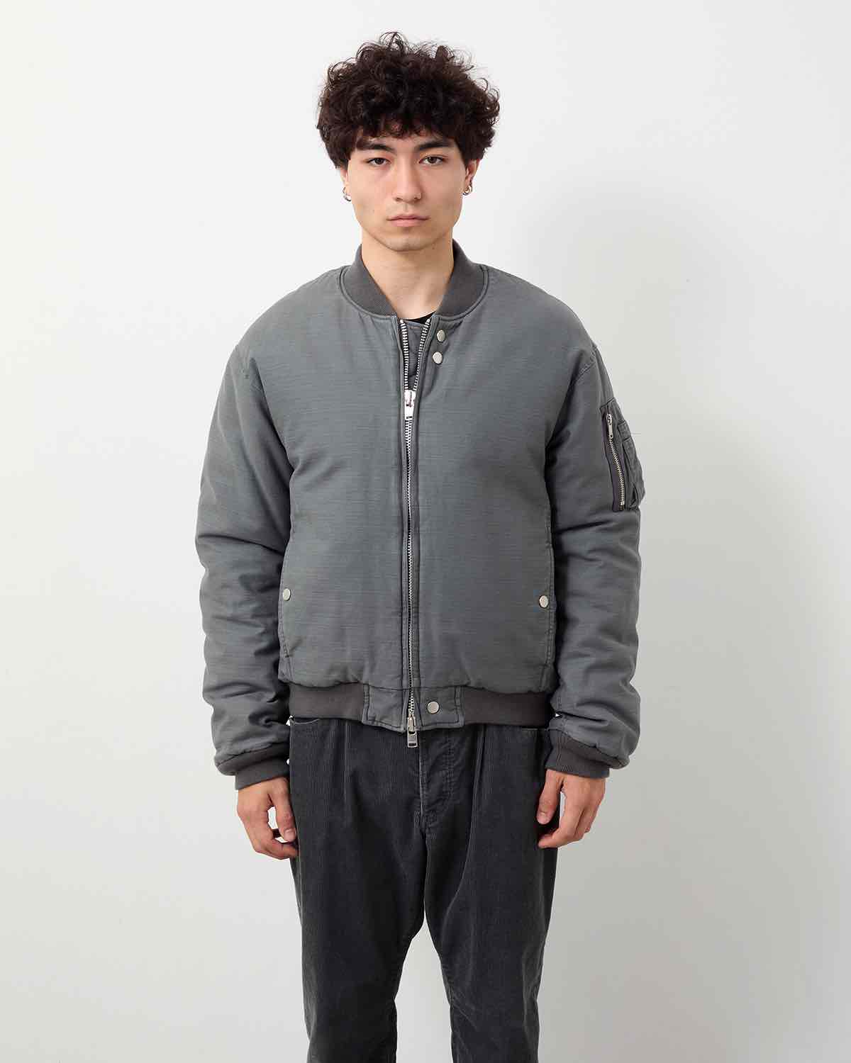 TROOPER PUFF BLOUSON COTTON BACKSATIN PIGMENT DYE WITH WINDSTOPPER®