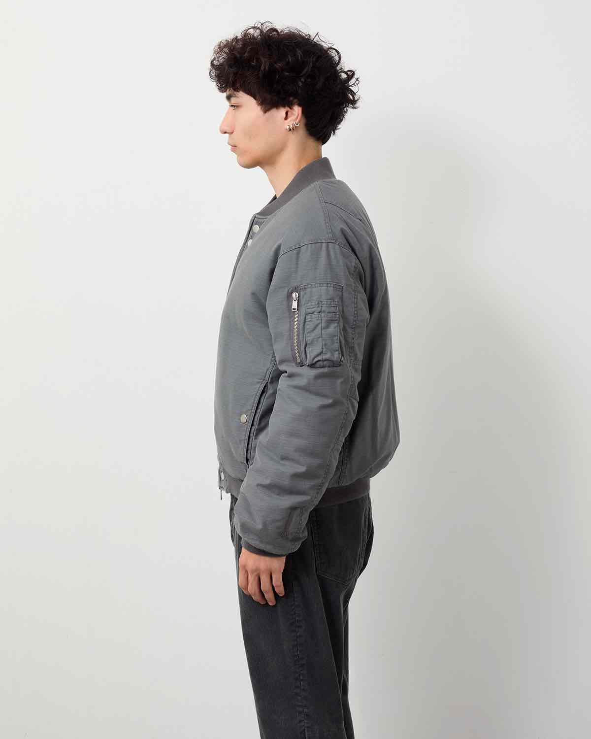 TROOPER PUFF BLOUSON COTTON BACKSATIN PIGMENT DYE WITH WINDSTOPPER®