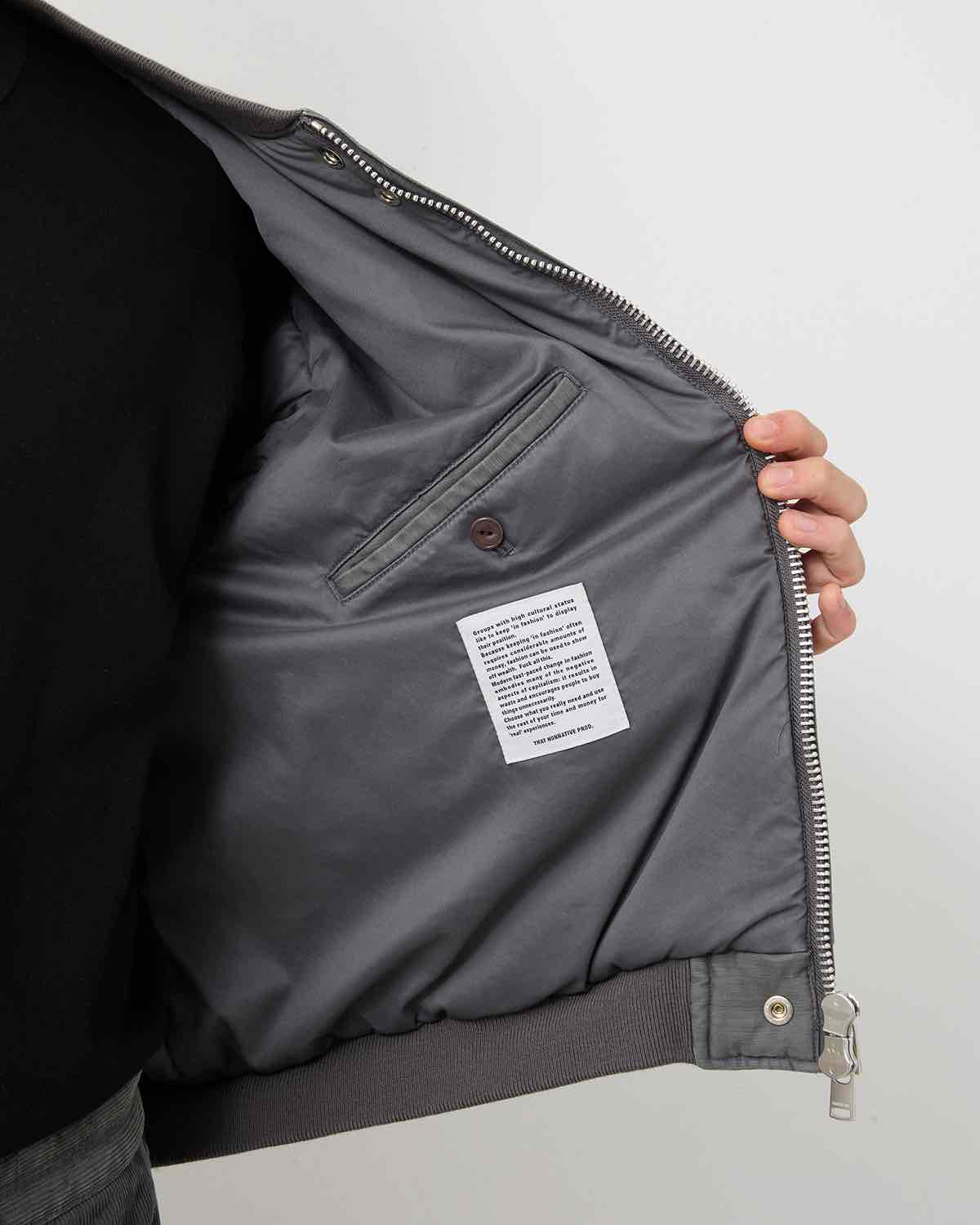 TROOPER PUFF BLOUSON COTTON BACKSATIN PIGMENT DYE WITH WINDSTOPPER®