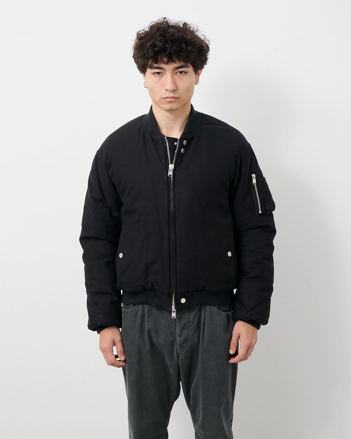 TROOPER PUFF BLOUSON COTTON BACKSATIN PIGMENT DYE WITH WINDSTOPPER®