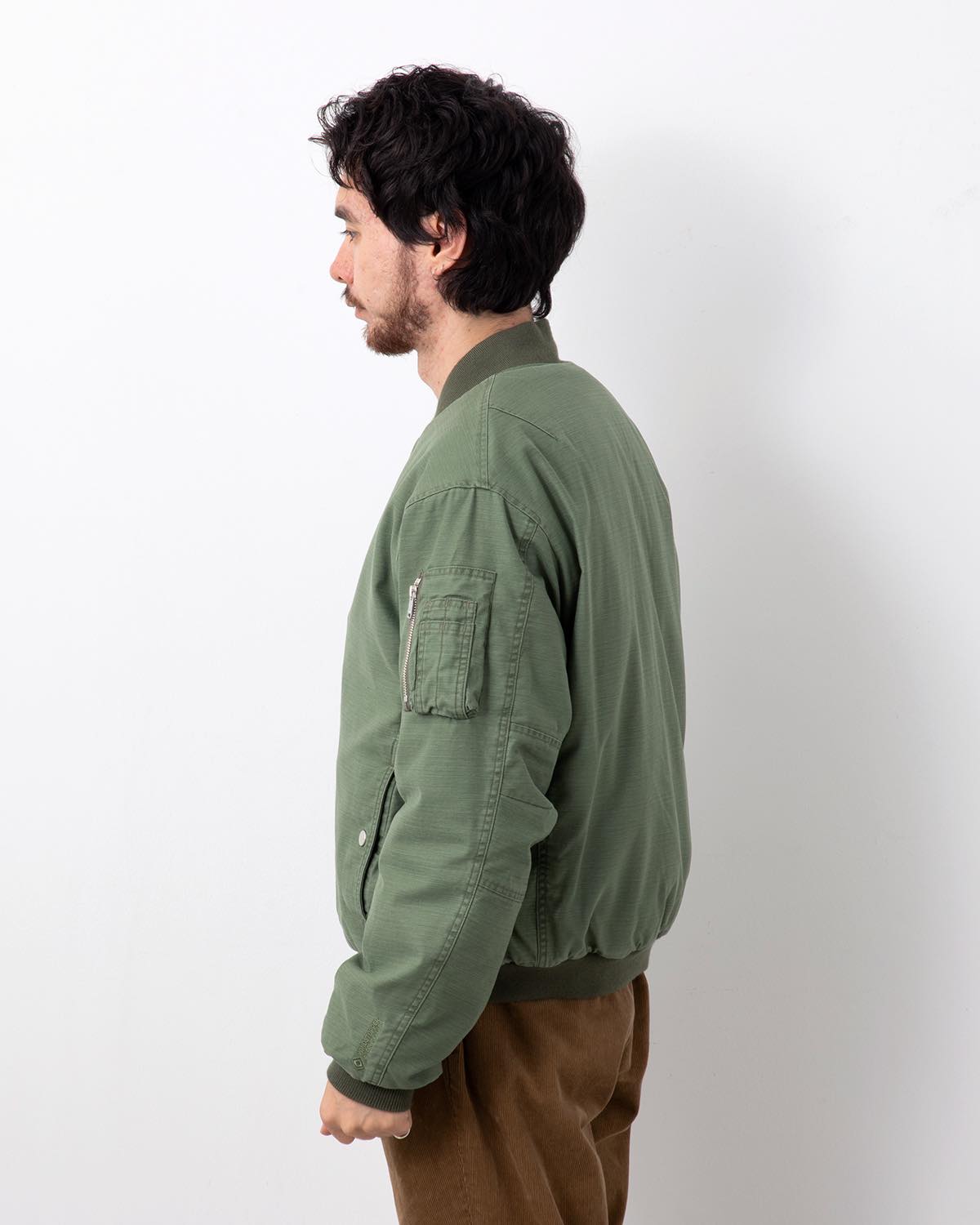 TROOPER PUFF BLOUSON COTTON BACKSATIN PIGMENT DYE WITH WINDSTOPPER®