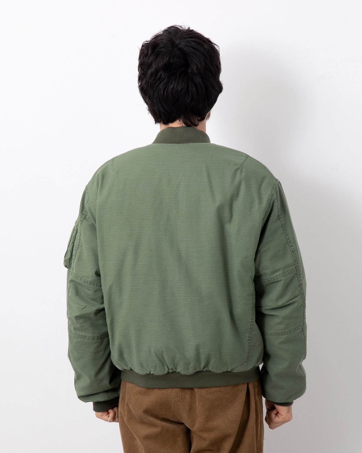 TROOPER PUFF BLOUSON COTTON BACKSATIN PIGMENT DYE WITH WINDSTOPPER®