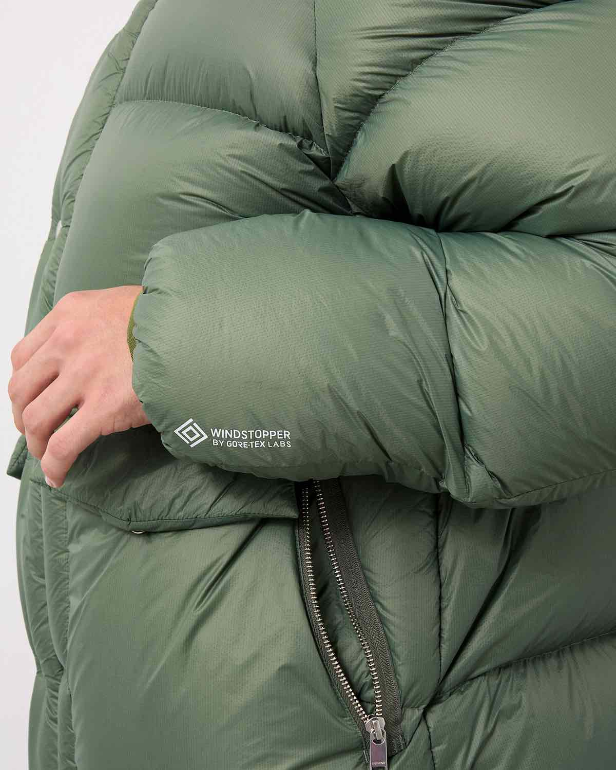 EXPLORER DOWN JACKET NYLON MINI RIPSTOP WITH WINDSTOPPER®