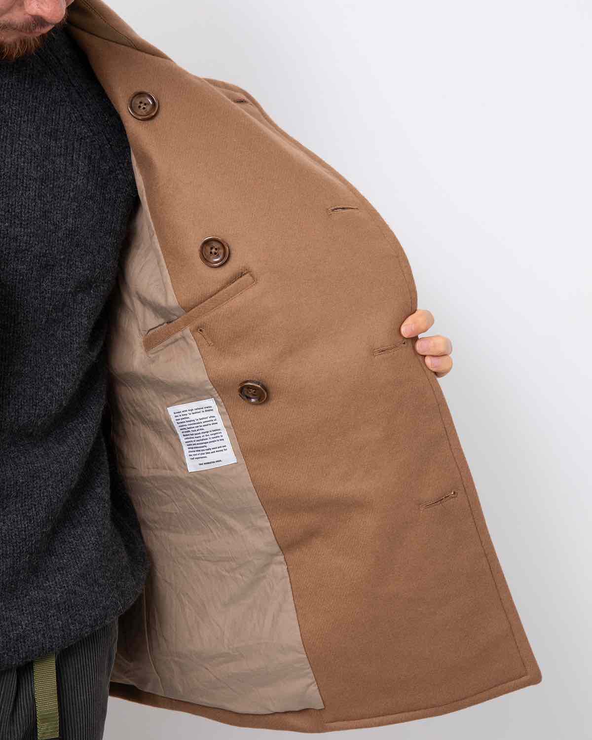 MARINER COAT W/N DOUBLE MELTON WITH WINDSTOPPER®