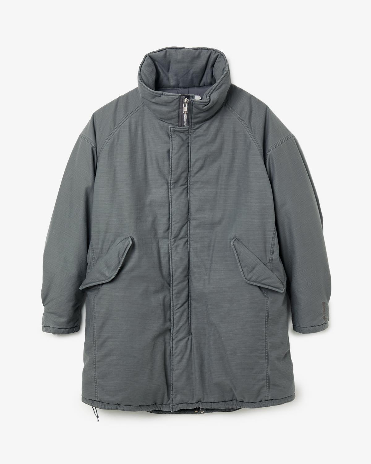 TROOPER PUFF COAT COTTON BACKSATIN PIGMENT DYE WITH WINDSTOPPER®