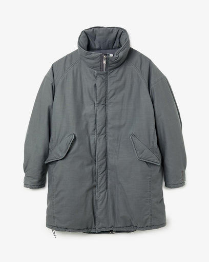 TROOPER PUFF COAT COTTON BACKSATIN PIGMENT DYE WITH WINDSTOPPER®