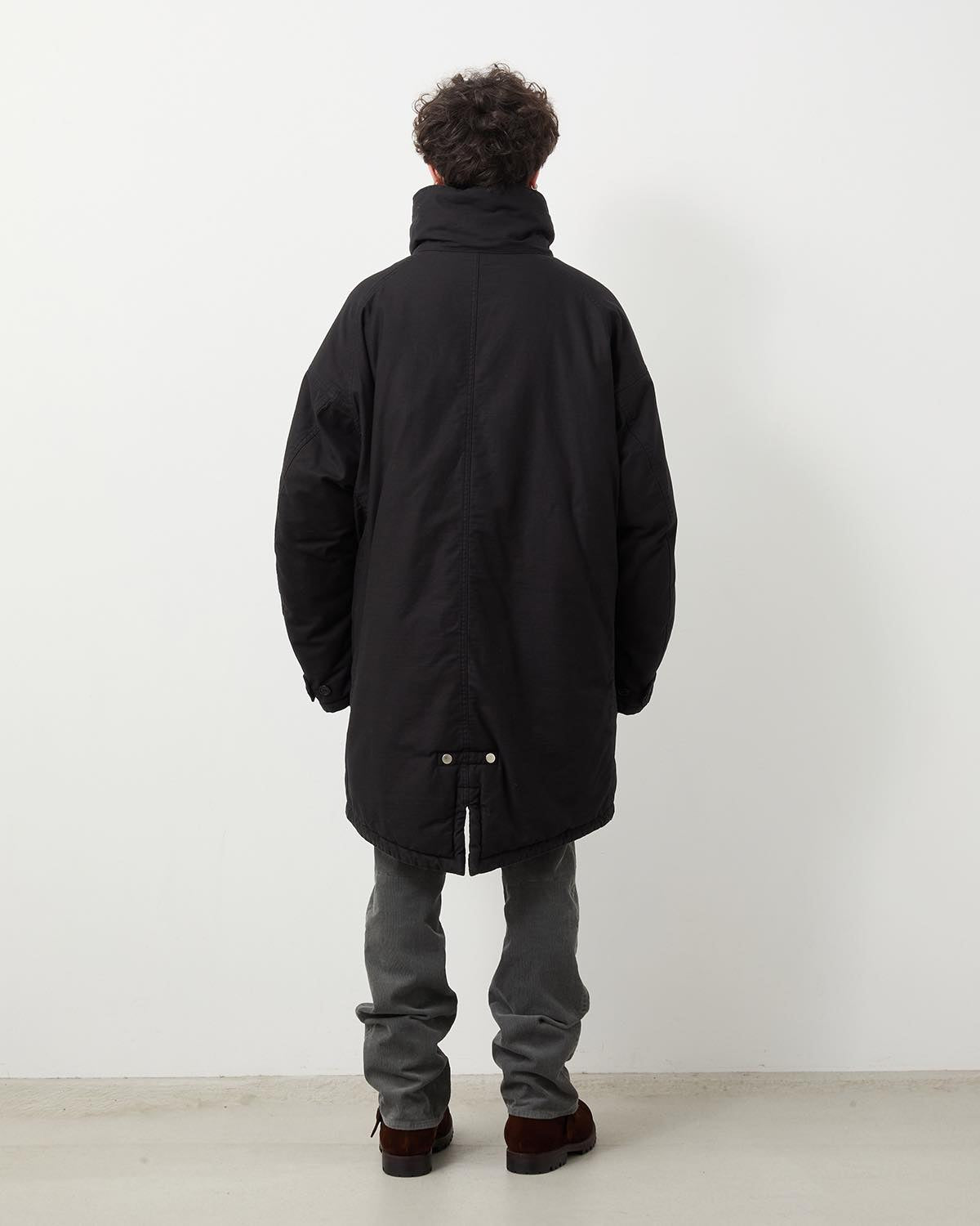 TROOPER PUFF COAT COTTON BACKSATIN PIGMENT DYE WITH WINDSTOPPER®