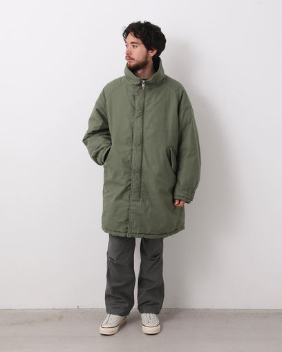 TROOPER PUFF COAT COTTON BACKSATIN PIGMENT DYE WITH WINDSTOPPER®