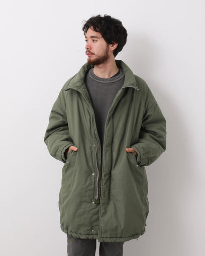 TROOPER PUFF COAT COTTON BACKSATIN PIGMENT DYE WITH WINDSTOPPER®