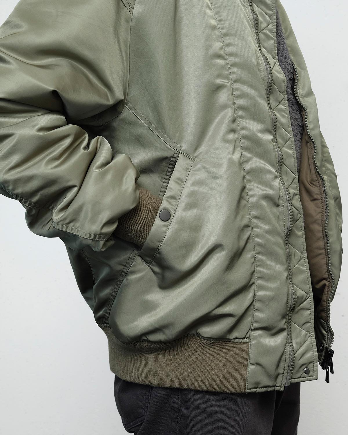 TROOPER PUFF BLOUSON NYLON TWILL WITH WINDSTOPPER® 