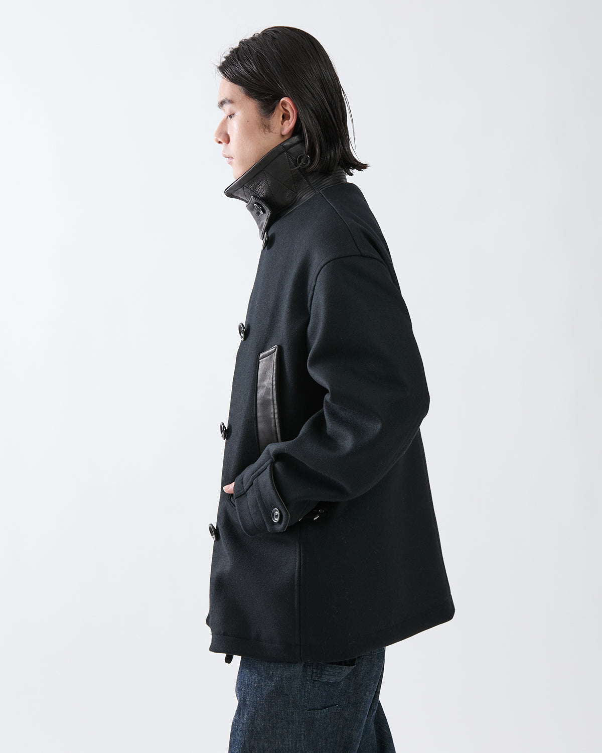 MARINER COAT WOOL DOUBLE MELTON WITH WINDSTOPPER®