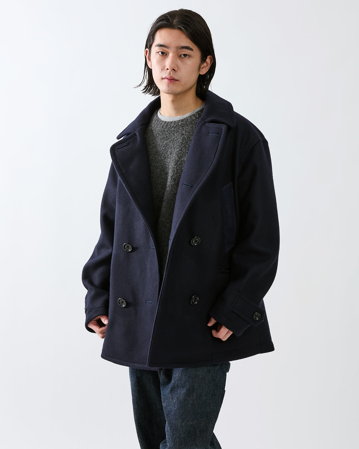 MARINER COAT WOOL DOUBLE MELTON WITH WINDSTOPPER®