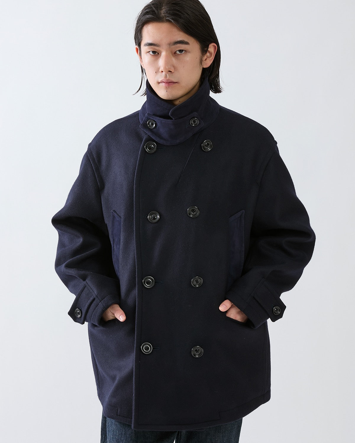 MARINER COAT WOOL DOUBLE MELTON WITH WINDSTOPPER®