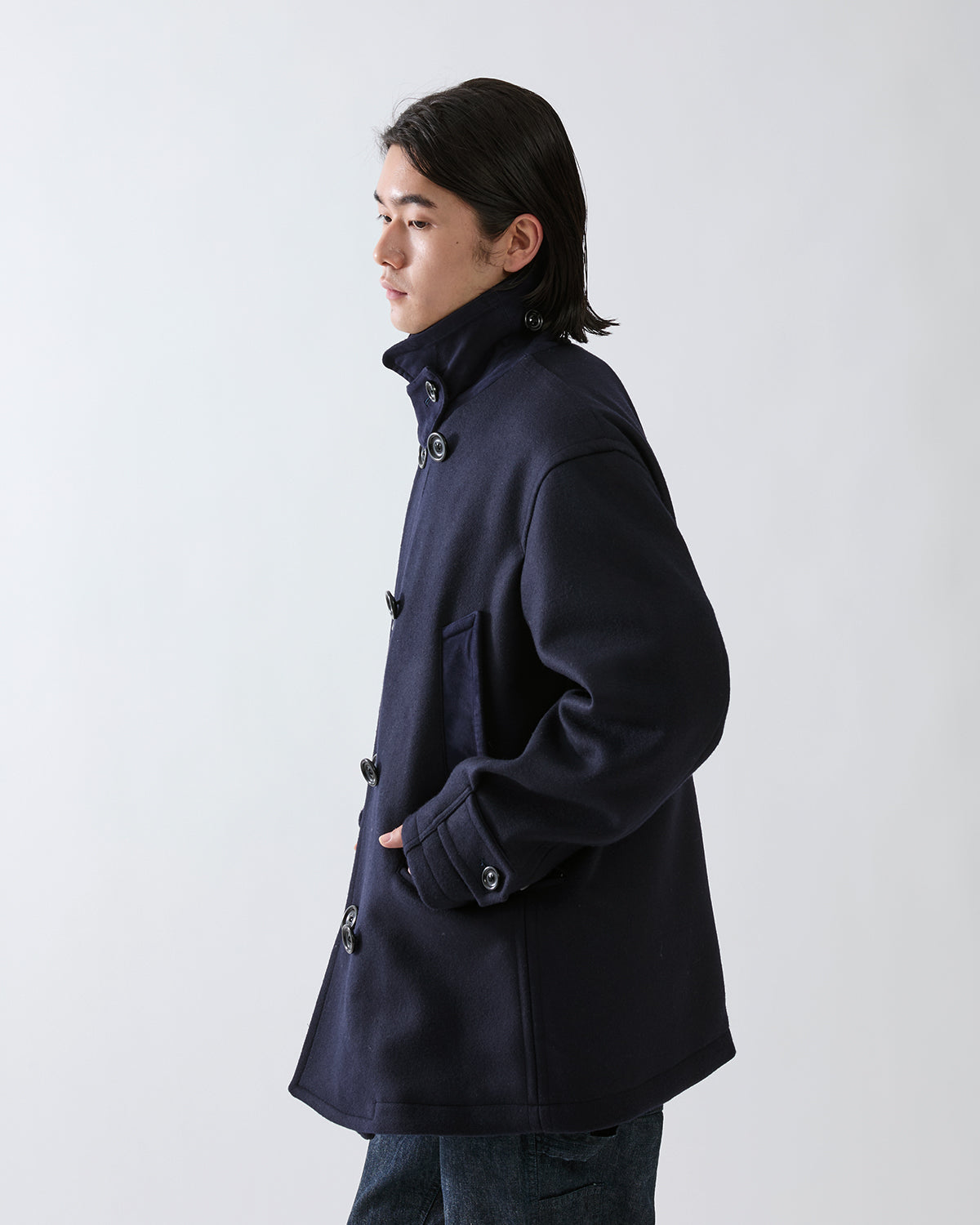 MARINER COAT WOOL DOUBLE MELTON WITH WINDSTOPPER®