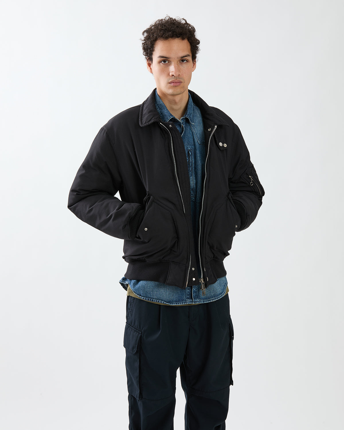 AVIATOR PUFF BLOUSON POLY TWILL WITH WINDSTOPPER®