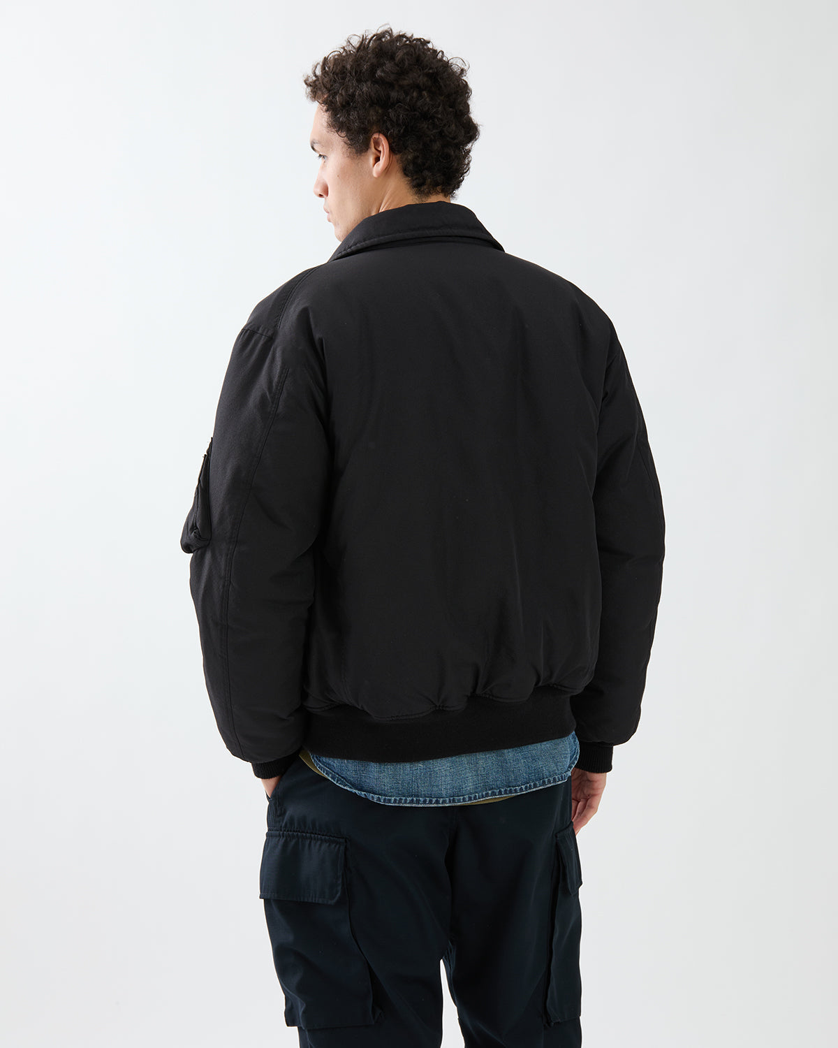 AVIATOR PUFF BLOUSON POLY TWILL WITH WINDSTOPPER®