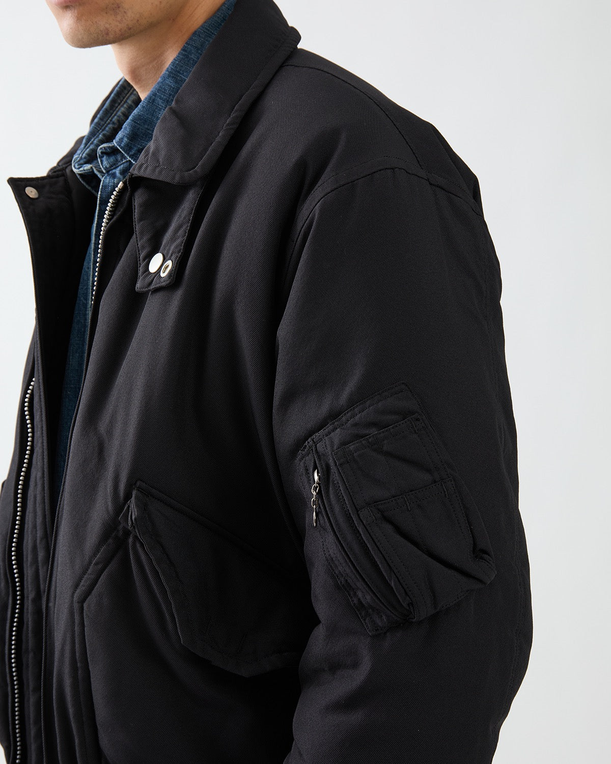 AVIATOR PUFF BLOUSON POLY TWILL WITH WINDSTOPPER®