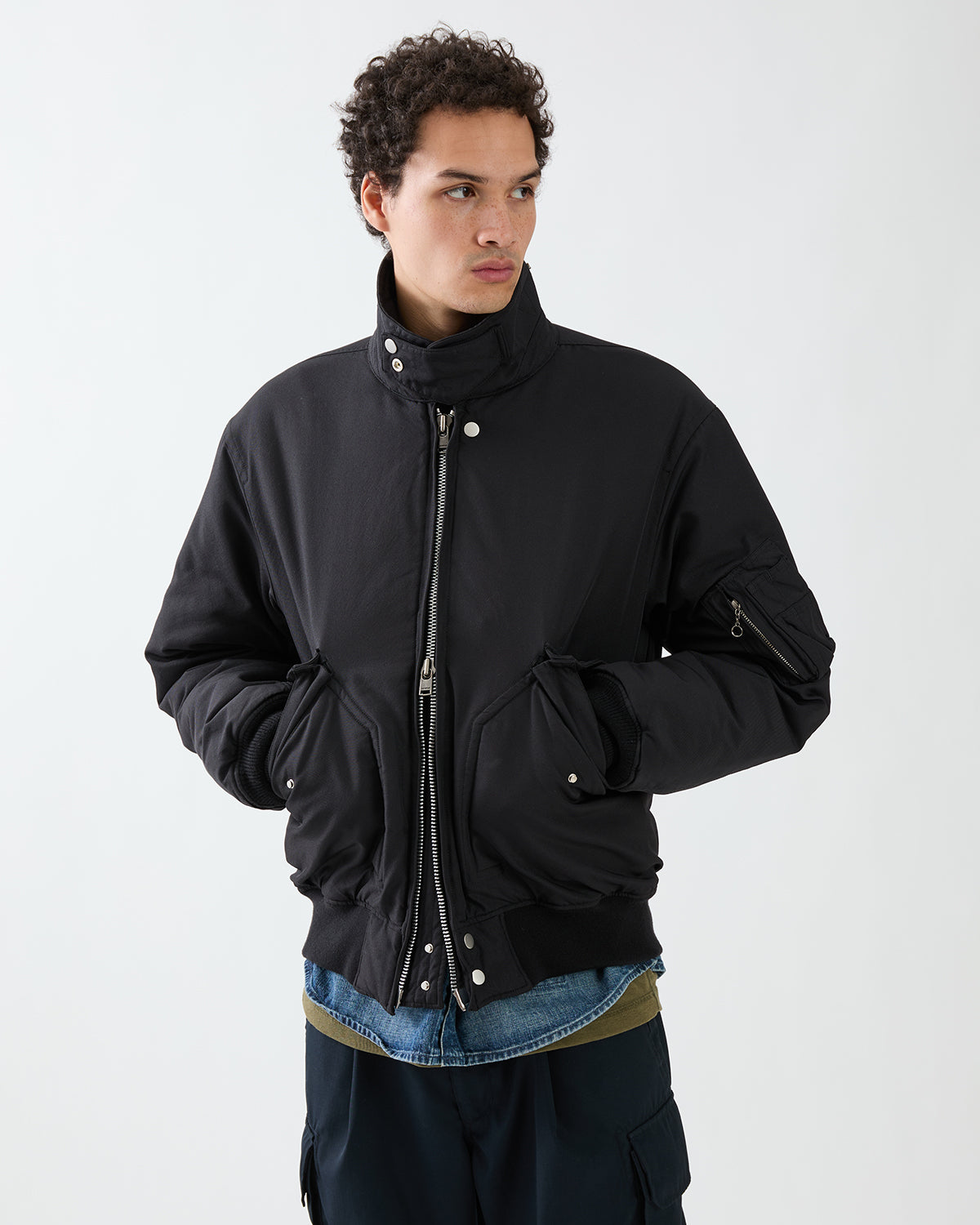 AVIATOR PUFF BLOUSON POLY TWILL WITH WINDSTOPPER®