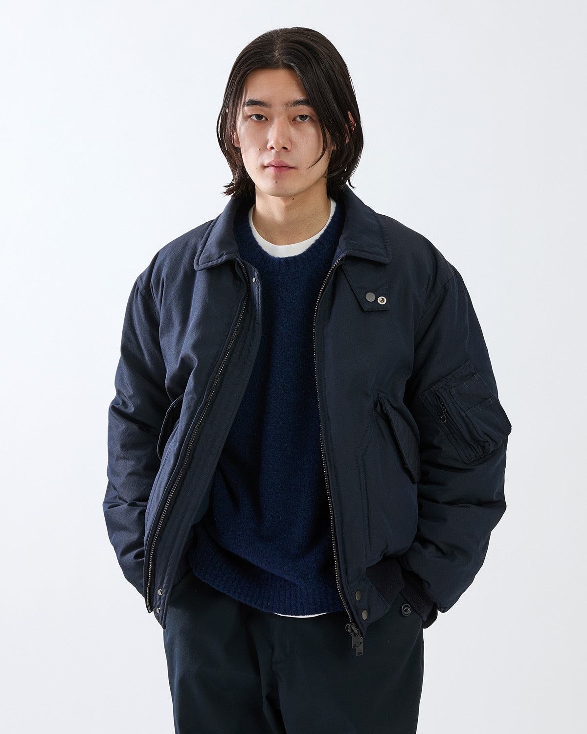 AVIATOR PUFF BLOUSON POLY TWILL WITH WINDSTOPPER®