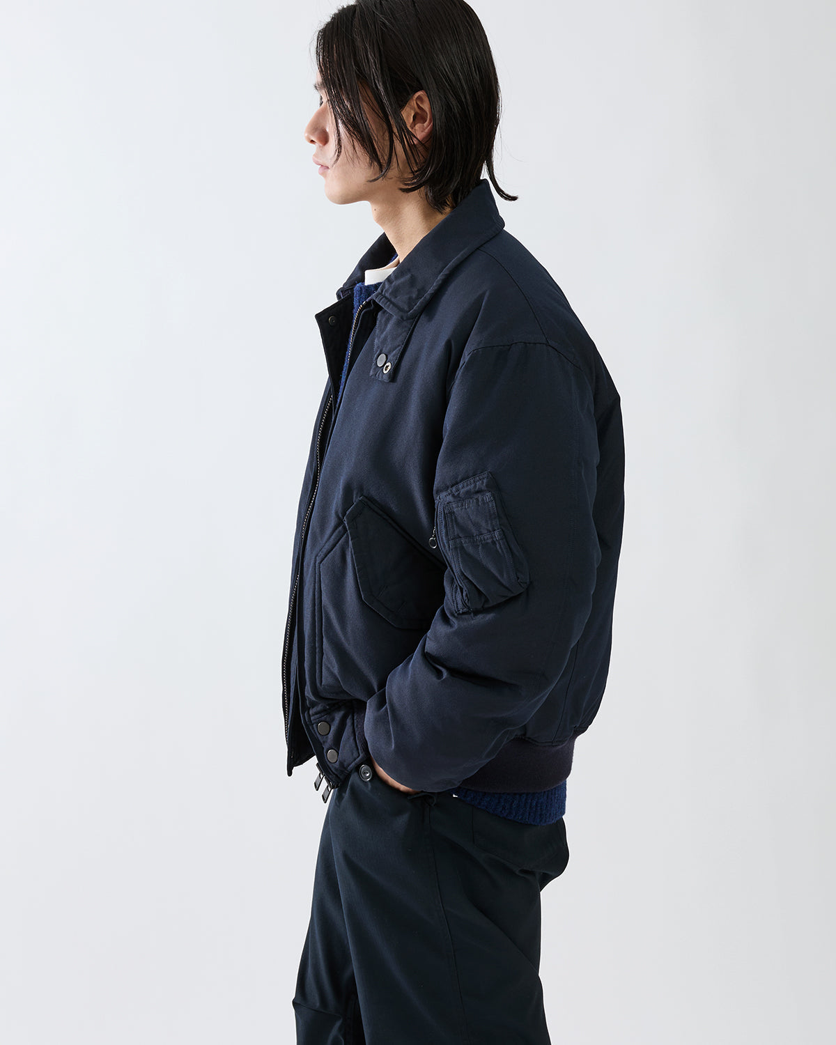 AVIATOR PUFF BLOUSON POLY TWILL WITH WINDSTOPPER®