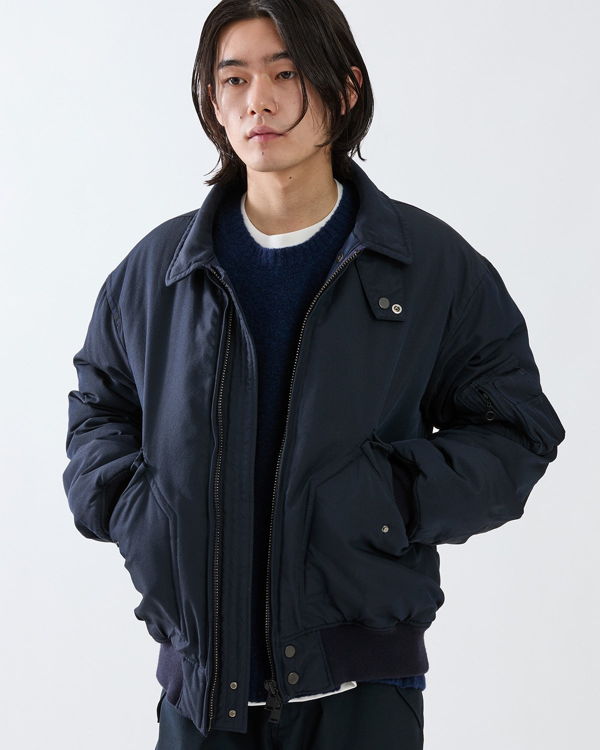AVIATOR PUFF BLOUSON POLY TWILL WITH WINDSTOPPER®