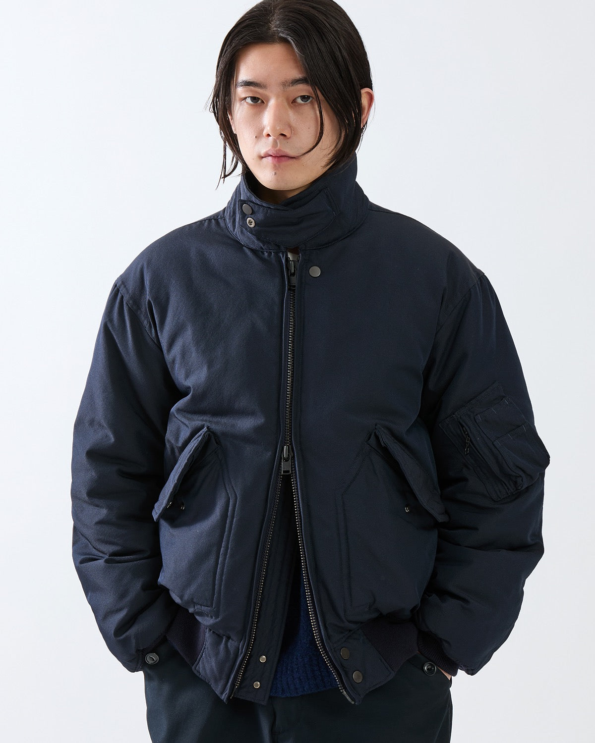 AVIATOR PUFF BLOUSON POLY TWILL WITH WINDSTOPPER®