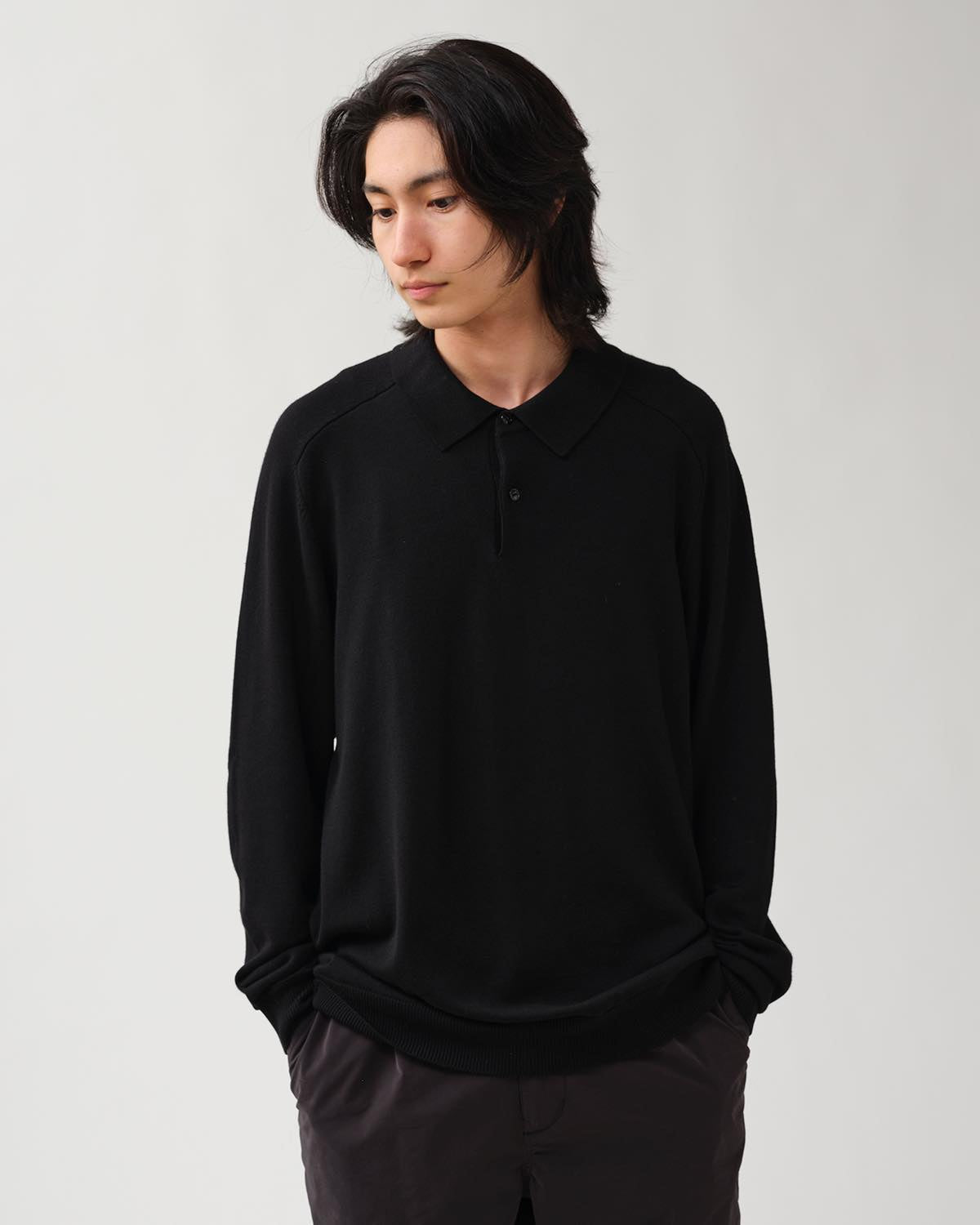 DWELLER POLO SWEATER  MERINO SUPERFINE WOOL