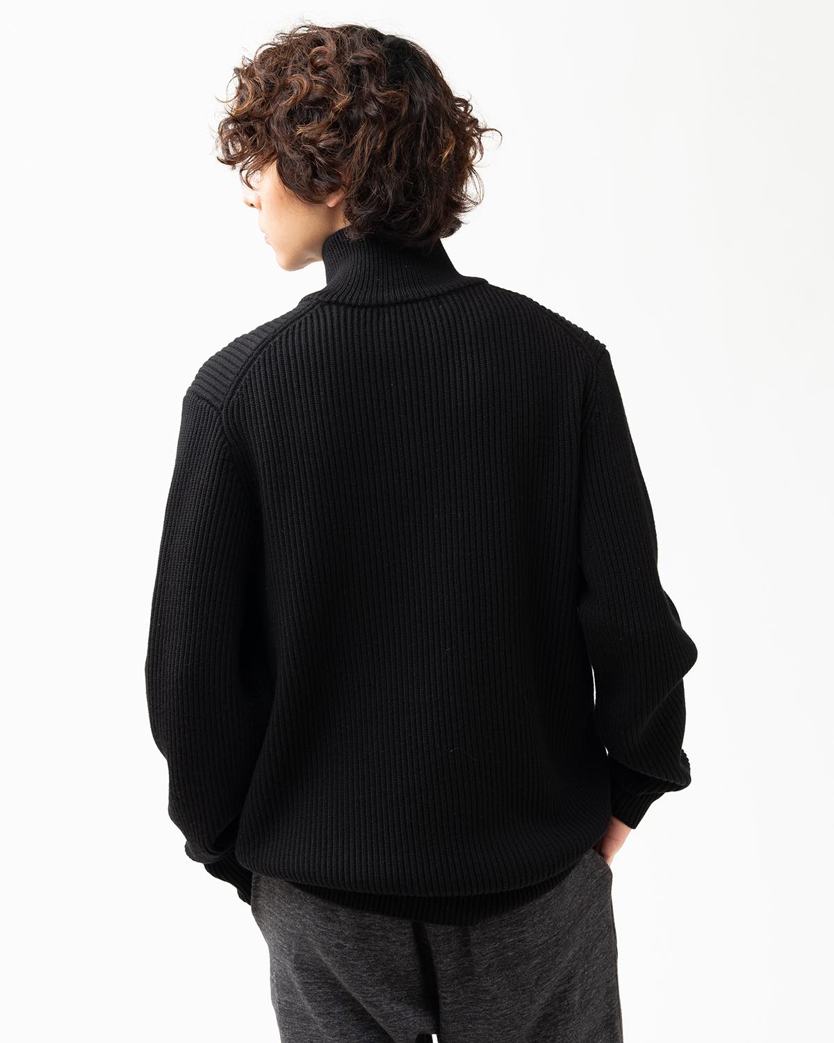 DWELLER HALF ZIP SWEATER MERINO SUPERFINE WOOL