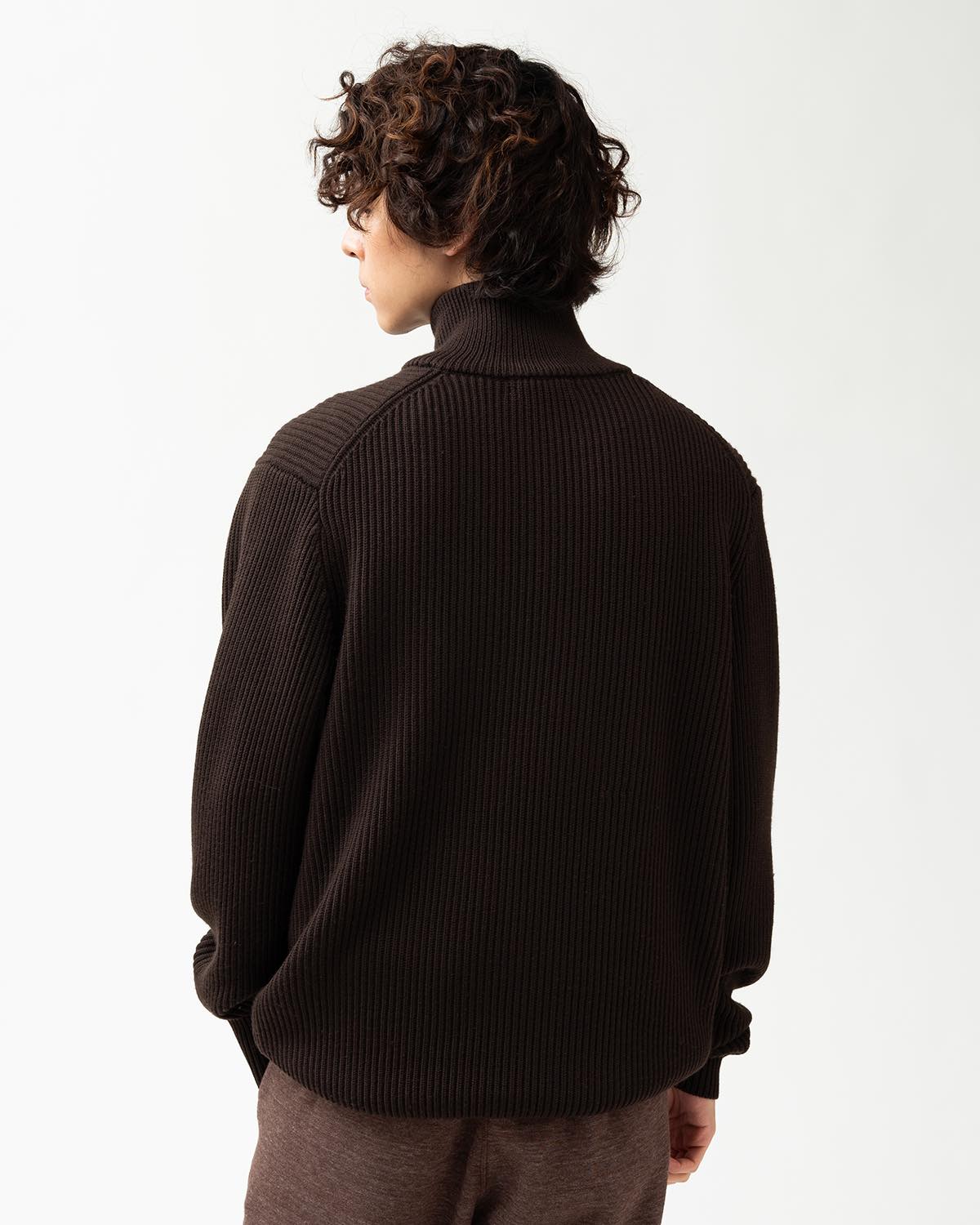 DWELLER HALF ZIP SWEATER MERINO SUPERFINE WOOL