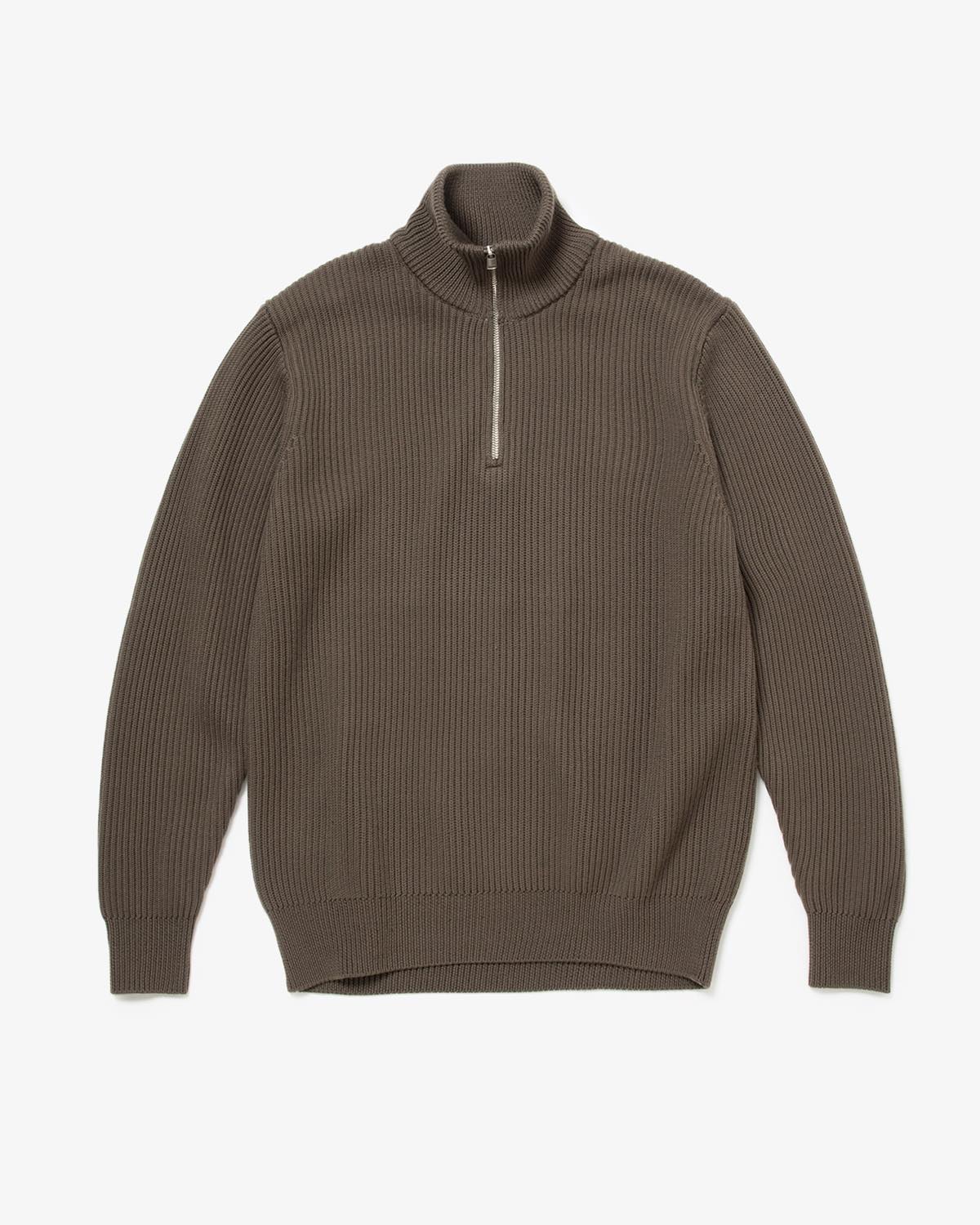 DWELLER HALF ZIP SWEATER MERINO SUPERFINE WOOL