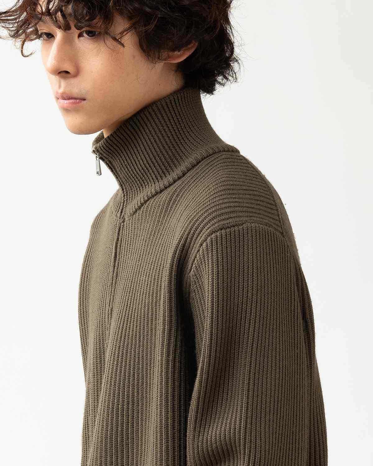 DWELLER HALF ZIP SWEATER MERINO SUPERFINE WOOL