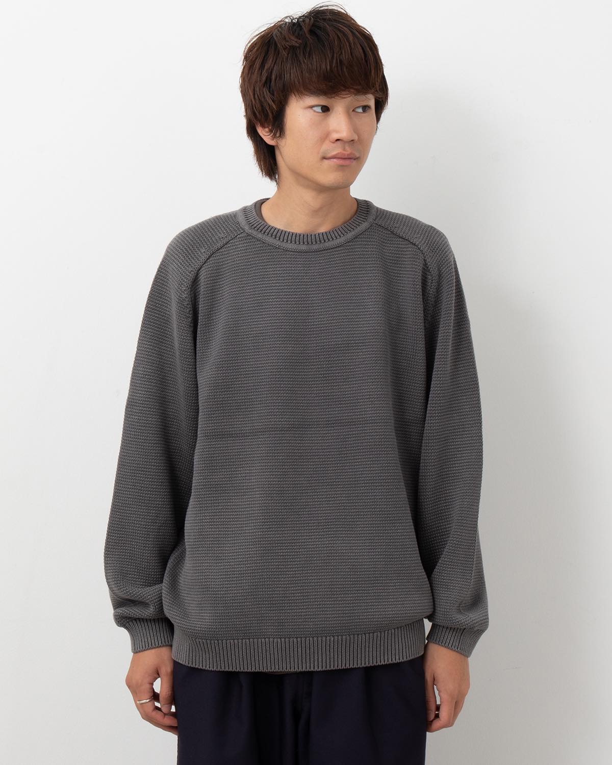 WORKER PULLOVER SWEATER COTTON YARN