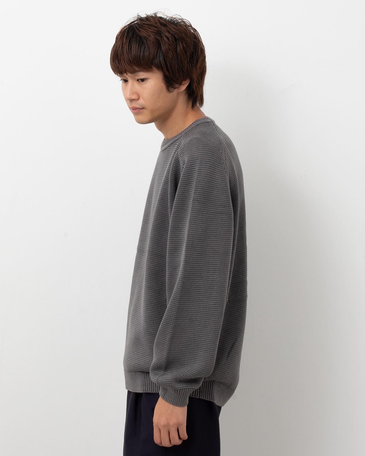 WORKER PULLOVER SWEATER COTTON YARN