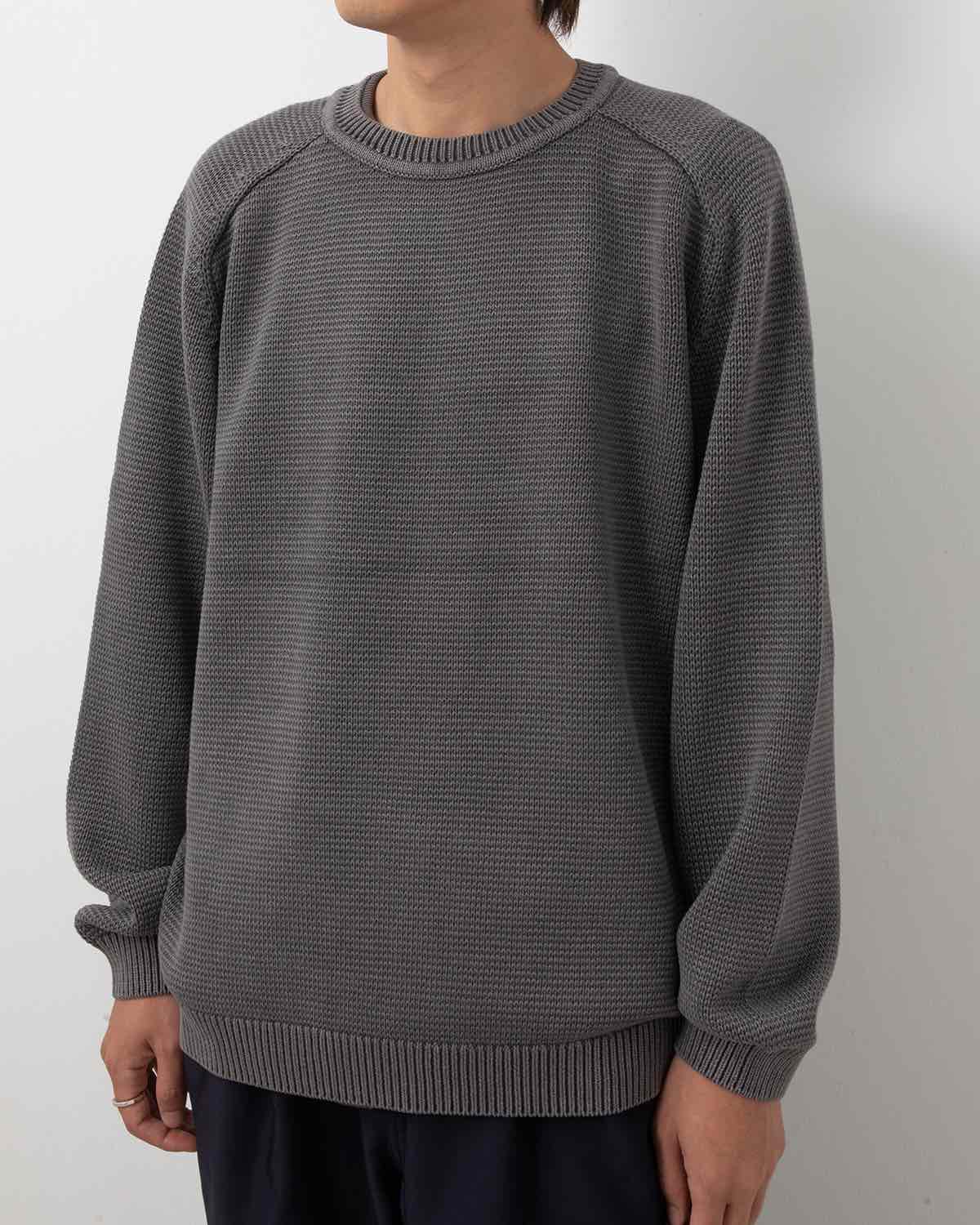 WORKER PULLOVER SWEATER COTTON YARN