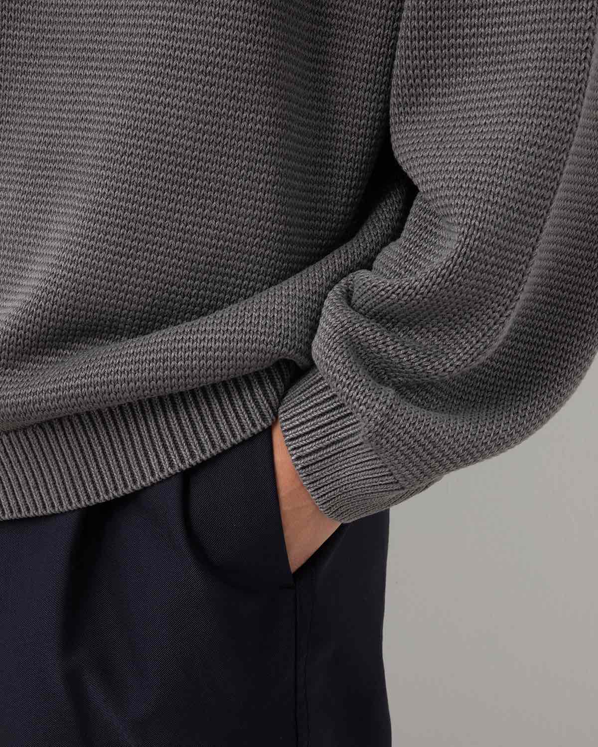 WORKER PULLOVER SWEATER COTTON YARN