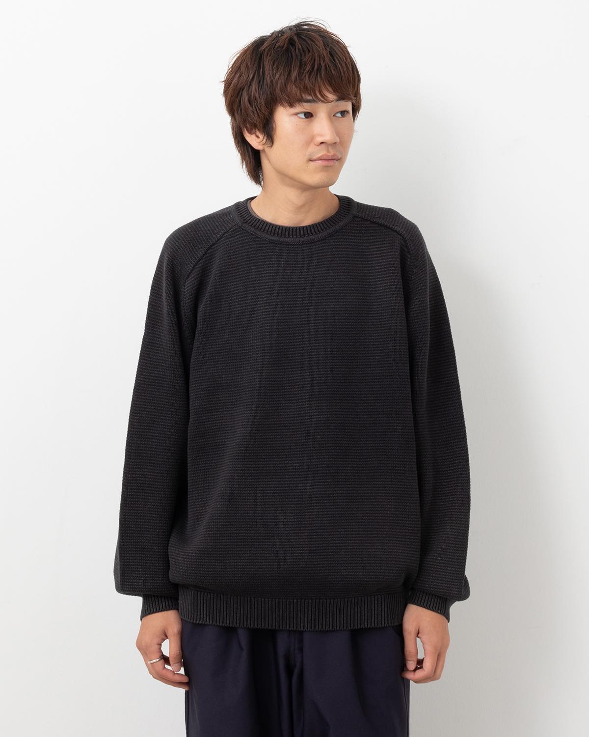 WORKER PULLOVER SWEATER COTTON YARN