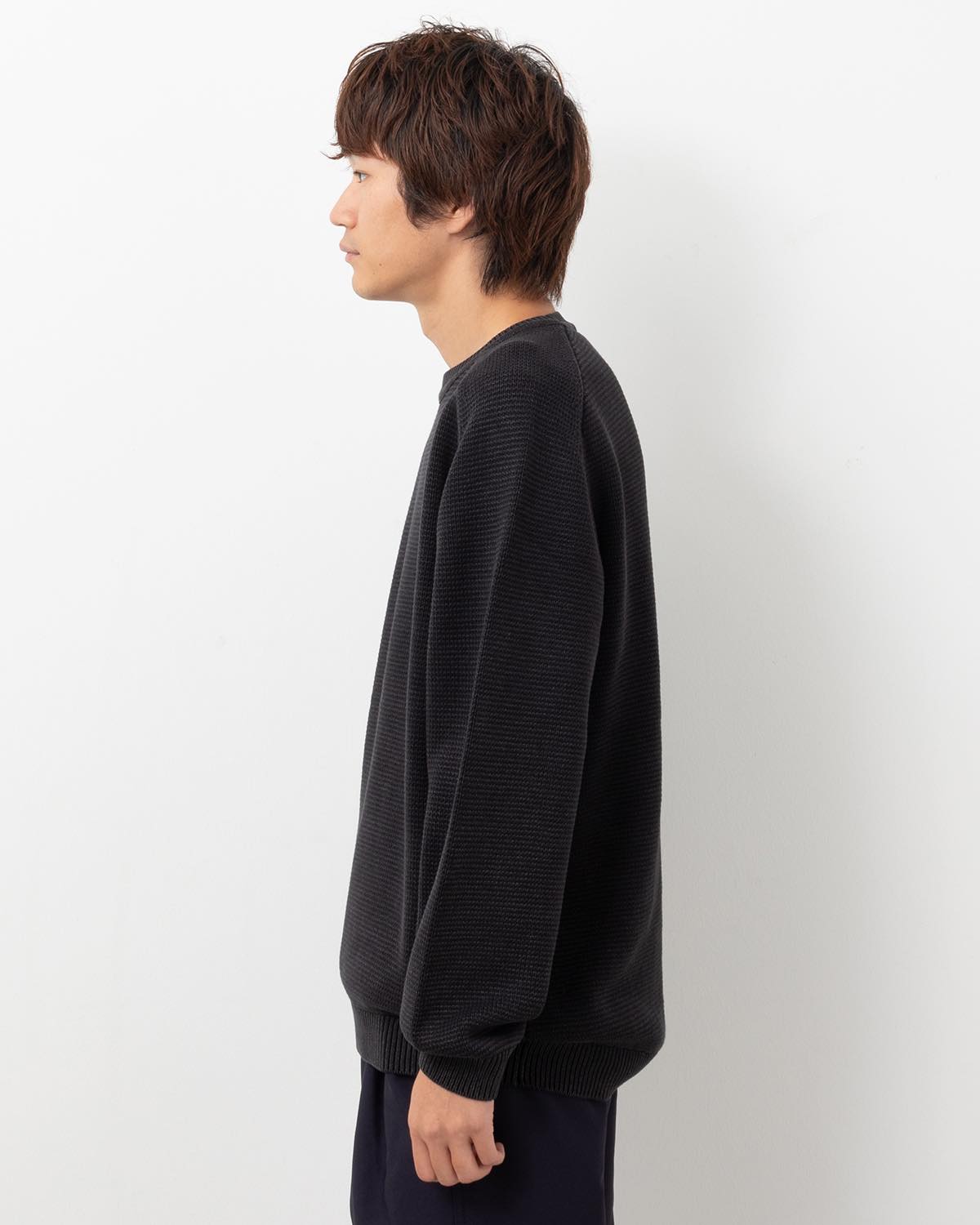 WORKER PULLOVER SWEATER COTTON YARN