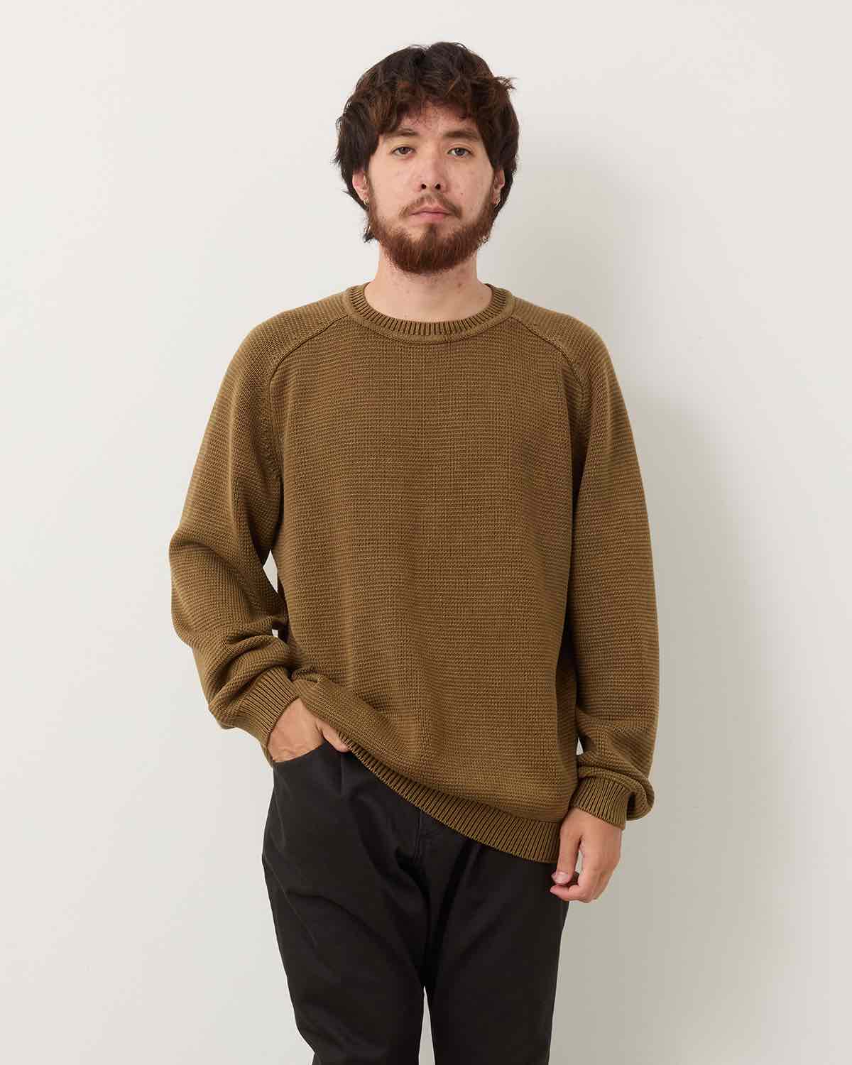 WORKER PULLOVER SWEATER COTTON YARN